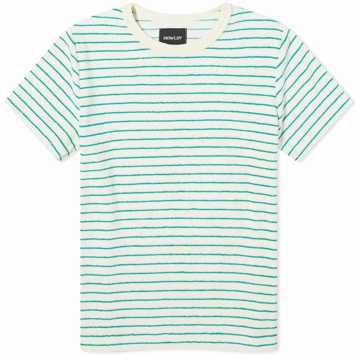 Howlin by Morrison Women's Howlin' Towelling Short Sleeve Top Sky Dreamers in Green-Ish
