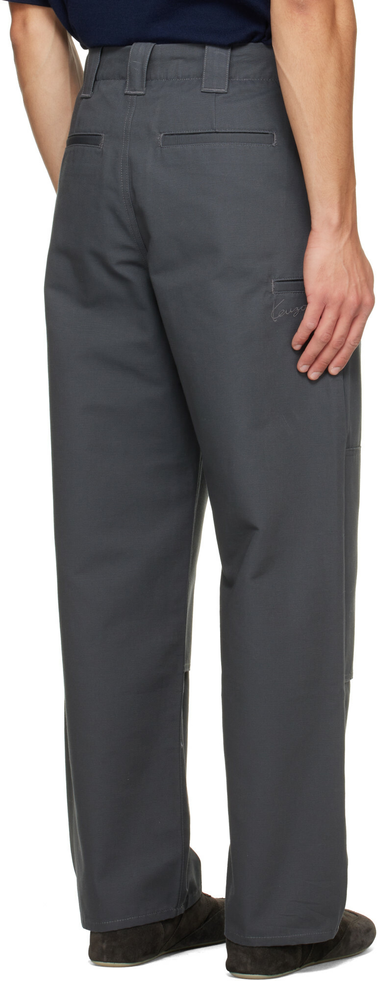 Kenzo Gray Kenzo Paris Double Knee Trousers