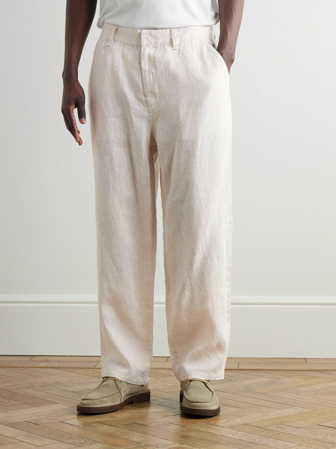 Rag & Bone - Straight-Leg Linen Trousers - Neutrals