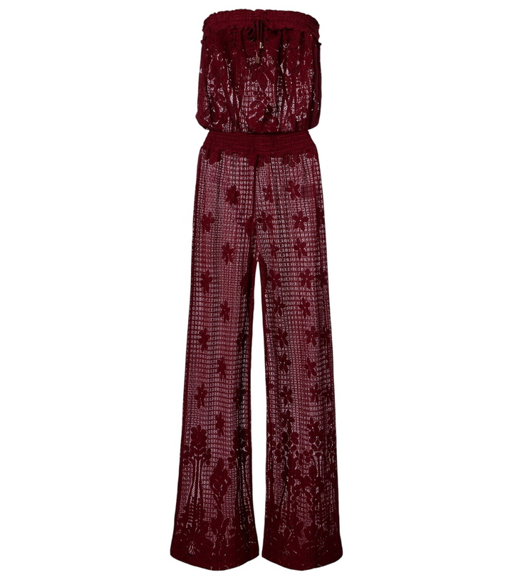 Photo: Melissa Odabash Viv cotton-blend lace jumpsuit