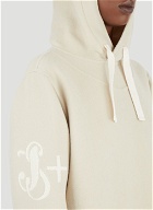 Brushed Double Faced Hooded Sweatshirt in Cream