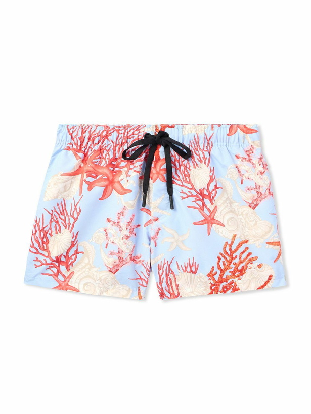 Photo: Versace - Straight-Leg Short-Length Printed Swim Shorts - Blue