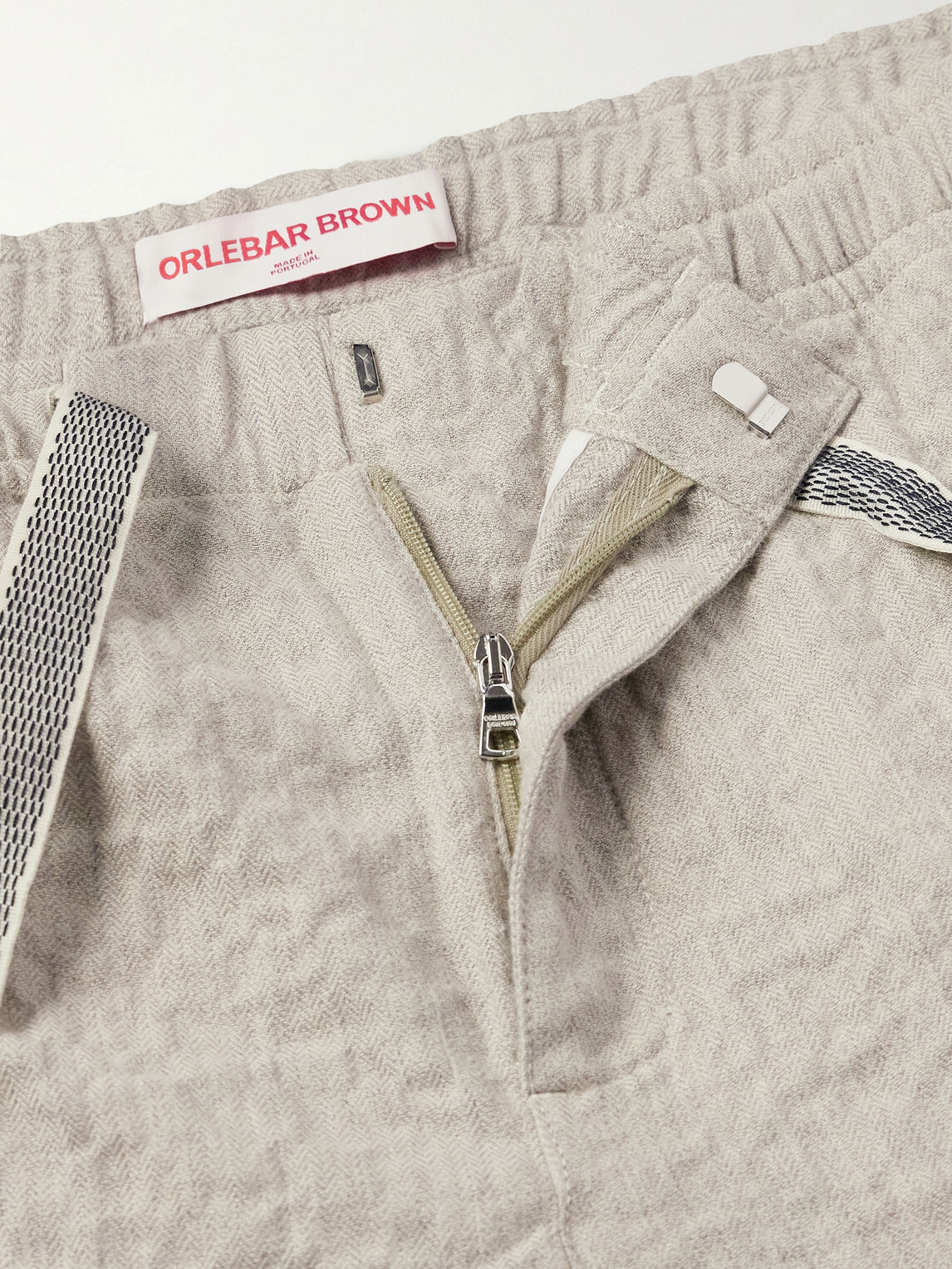 Orlebar Brown - Alex Straight-Leg Cotton-Blend Drawstring Shorts - Neutrals