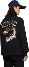 Kenzo Black Kenzo Paris Varsity Jungle Tiger Cardigan
