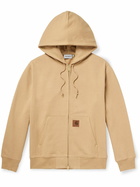 Carhartt WIP - Eldon Logo-Appliquéd Cotton-Blend Jersey Zip-Up Hoodie - Brown