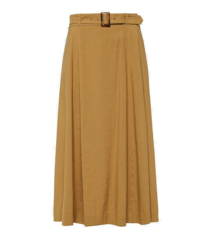 Photo: Veronica Beard Arwen linen-blend midi skirt
