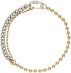 IN GOLD WE TRUST PARIS Bold & Thin Ball Chain Choker