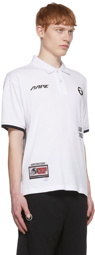 AAPE by A Bathing Ape White Cotton Polo