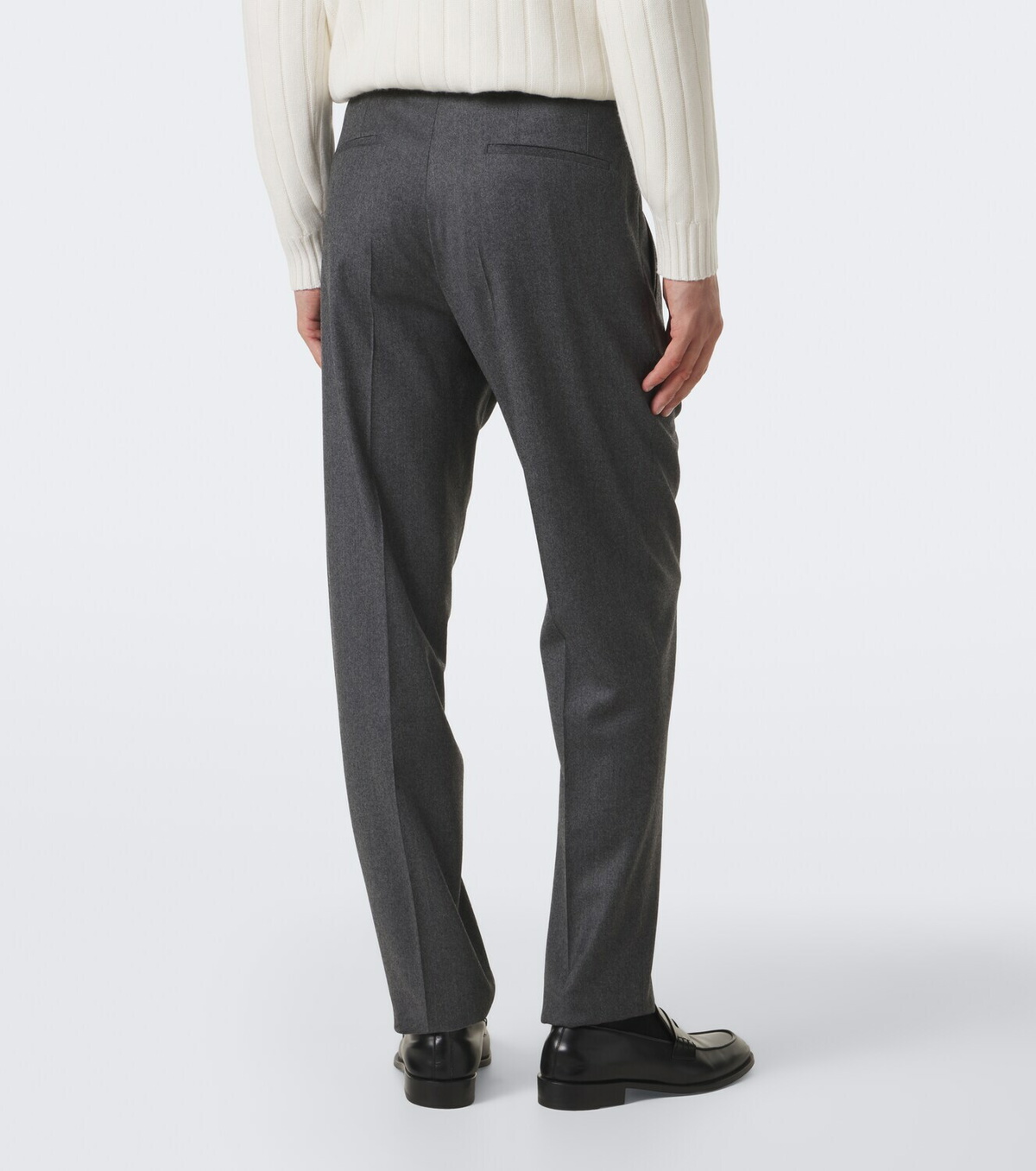 Lardini Wool and cashmere slim pants