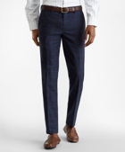 Brooks Brothers Men's Soho Fit Glen Plaid Stretch Advantage Chino Pants | Navy