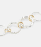 Spinelli Kilcollin - Luna 18kt gold and sterling silver linked rings with white diamonds