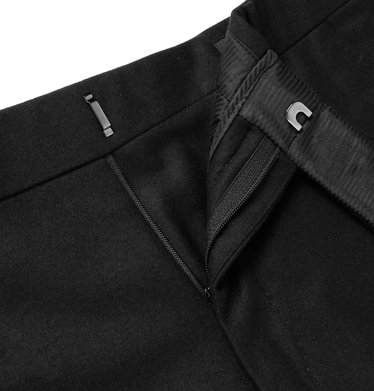 Aurelia Trouser Black Wool Cashmere Flannel