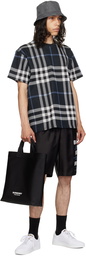 Burberry Navy Check T-Shirt