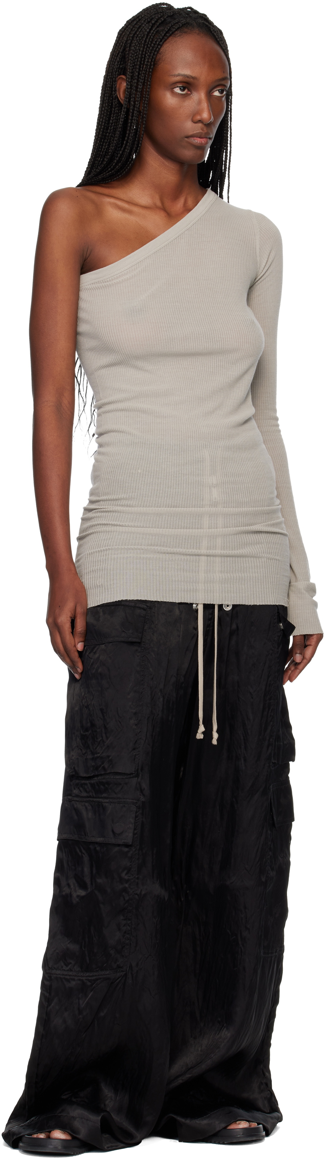 Rick Owens Off-White Temple Ziggy Minidress
