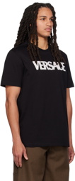 Versace Black Appliqué T-Shirt