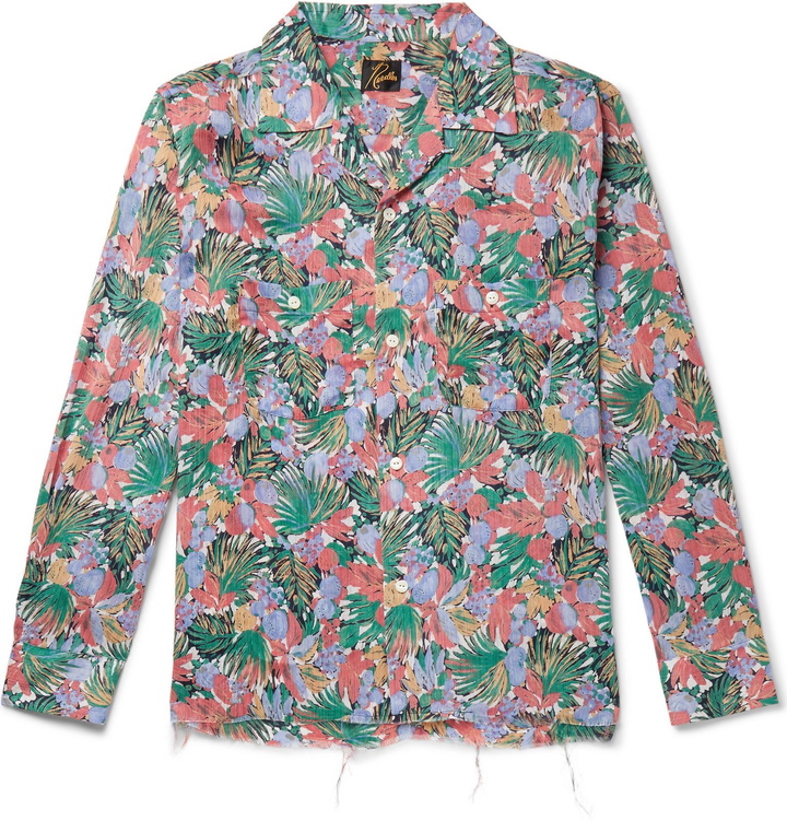 Photo: Needles - Camp-Collar Floral-Print Woven Shirt - Multi