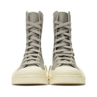 Raf Simons Grey and White adidas Originals Edition Detroit High Boots