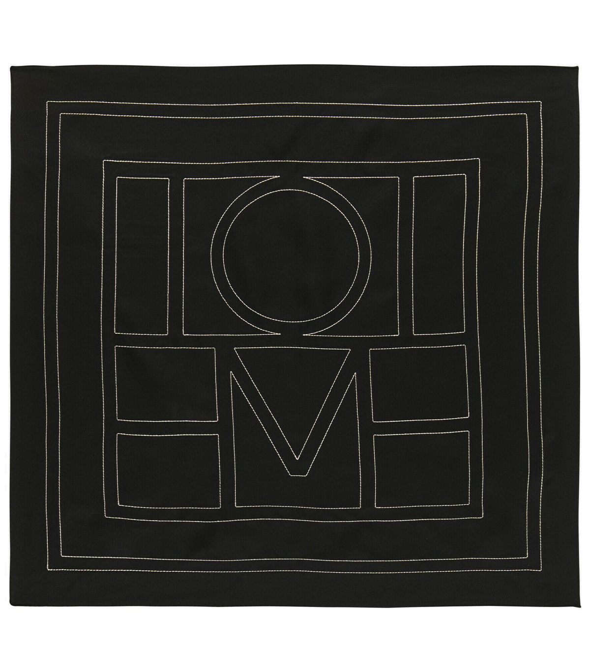 Toteme - Logo silk scarf Toteme