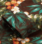 Altea - Printed Cotton and Linen-Blend Canvas Blouson Jacket - Brown