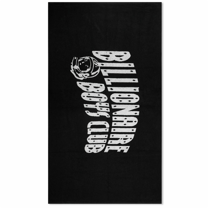 Photo: Billionaire Boys Club Men's Arch Logo Towel in Black/White 