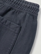 SAINT MXXXXXX - Tapered Logo-Print Cotton-Blend Jersey Sweatpants - Blue