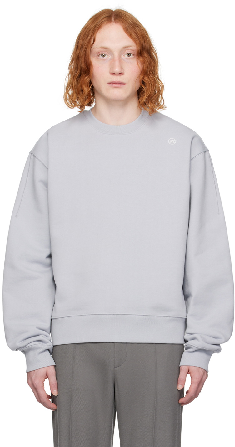[RECTO] /☆ 25SS RC CUT & EMBROIDERY SWEATSHIRT/MELANGE GREY b94f542d41c99153bad26abd0557f4
