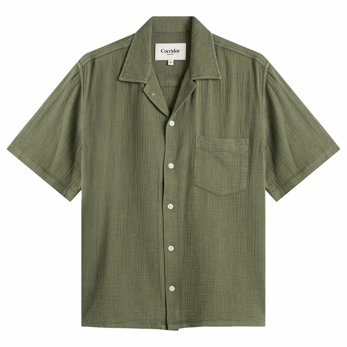 Corridor Men's Double Cloth Short Sleeve Shirt in Army