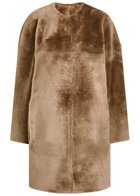 Tove Roisin Shearling Coat Taupe