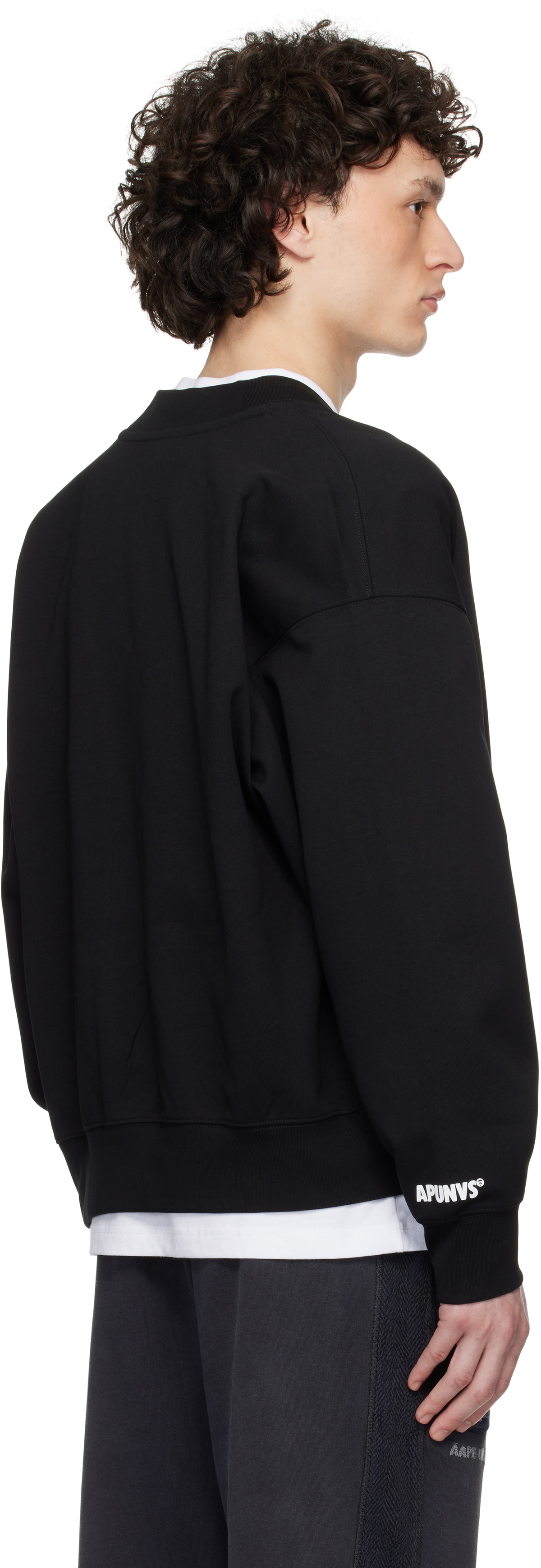 AAPE by A Bathing Ape Black Main Cardigan