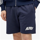 Autry Men's Logo Sweat Short in Blue