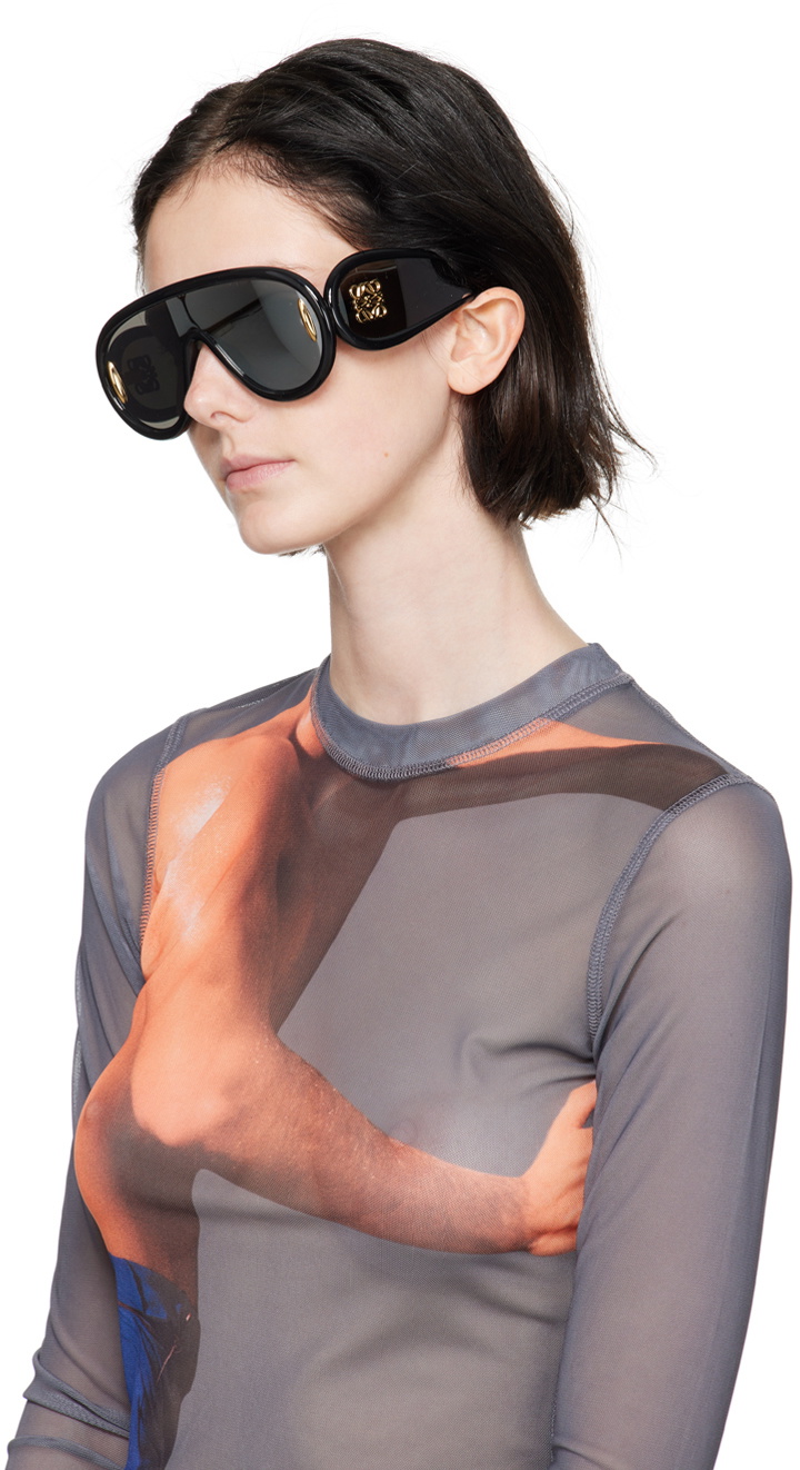 Loewe Black Wave Mask Sunglasses Loewe 3140