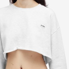 Joah Brown Women's Cut Off Logo Sweatshirt in Pearl