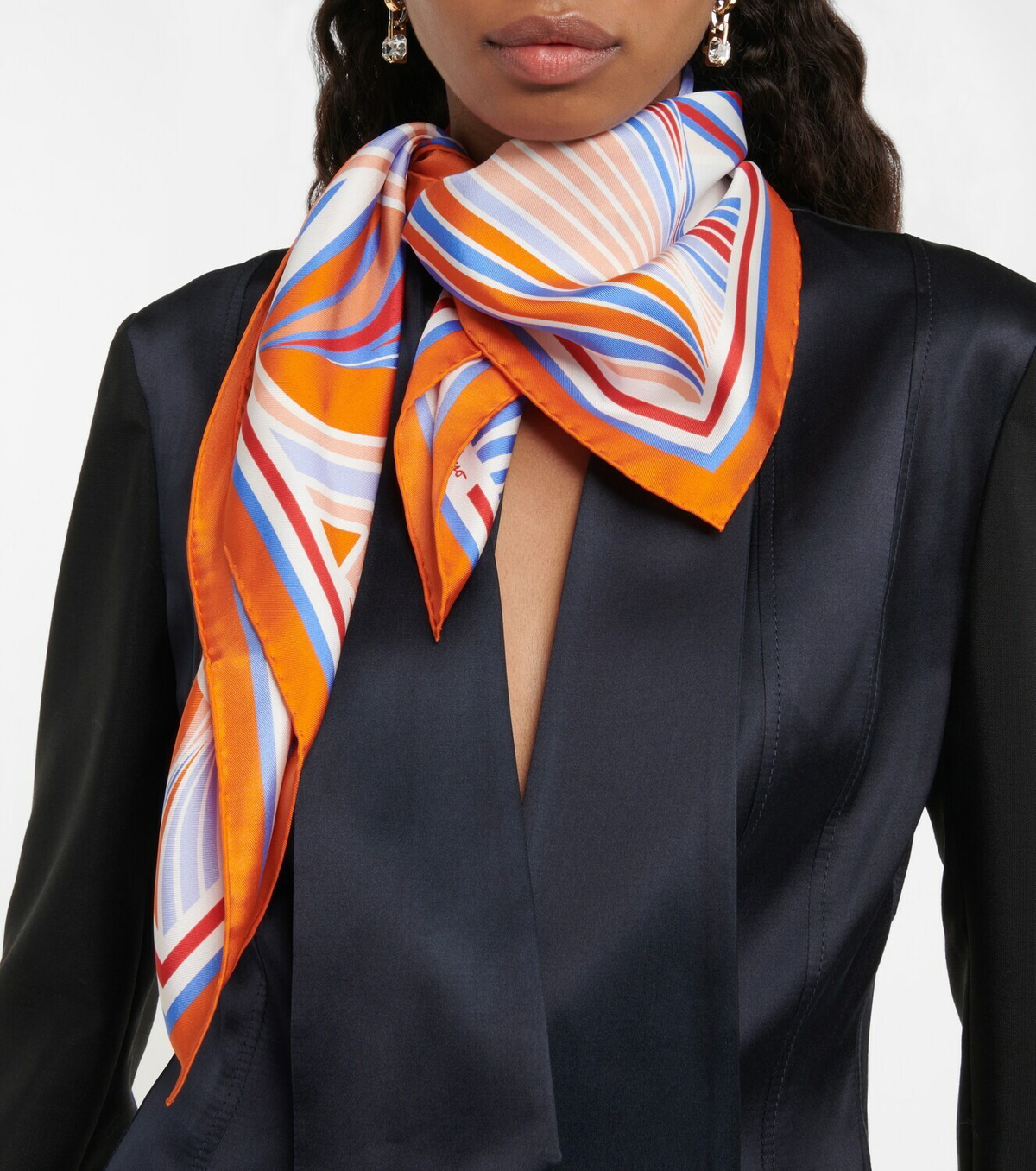 【関税&送料込】Salvatore Ferragamo Scarf Ferragamo - Printed silk scarf Salvatore Ferragamo