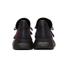 Fendi Black and Red Fiend High-Top Sneakers