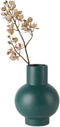 raawii Green Strøm Large Earthenware Vase