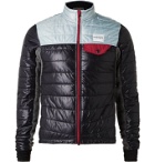 Cafe du Cycliste - Albertine Quilted Shell and Fleece Jacket - Blue