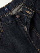 Noah - Stovepipe Wide-Leg Selvedge Jeans - Blue