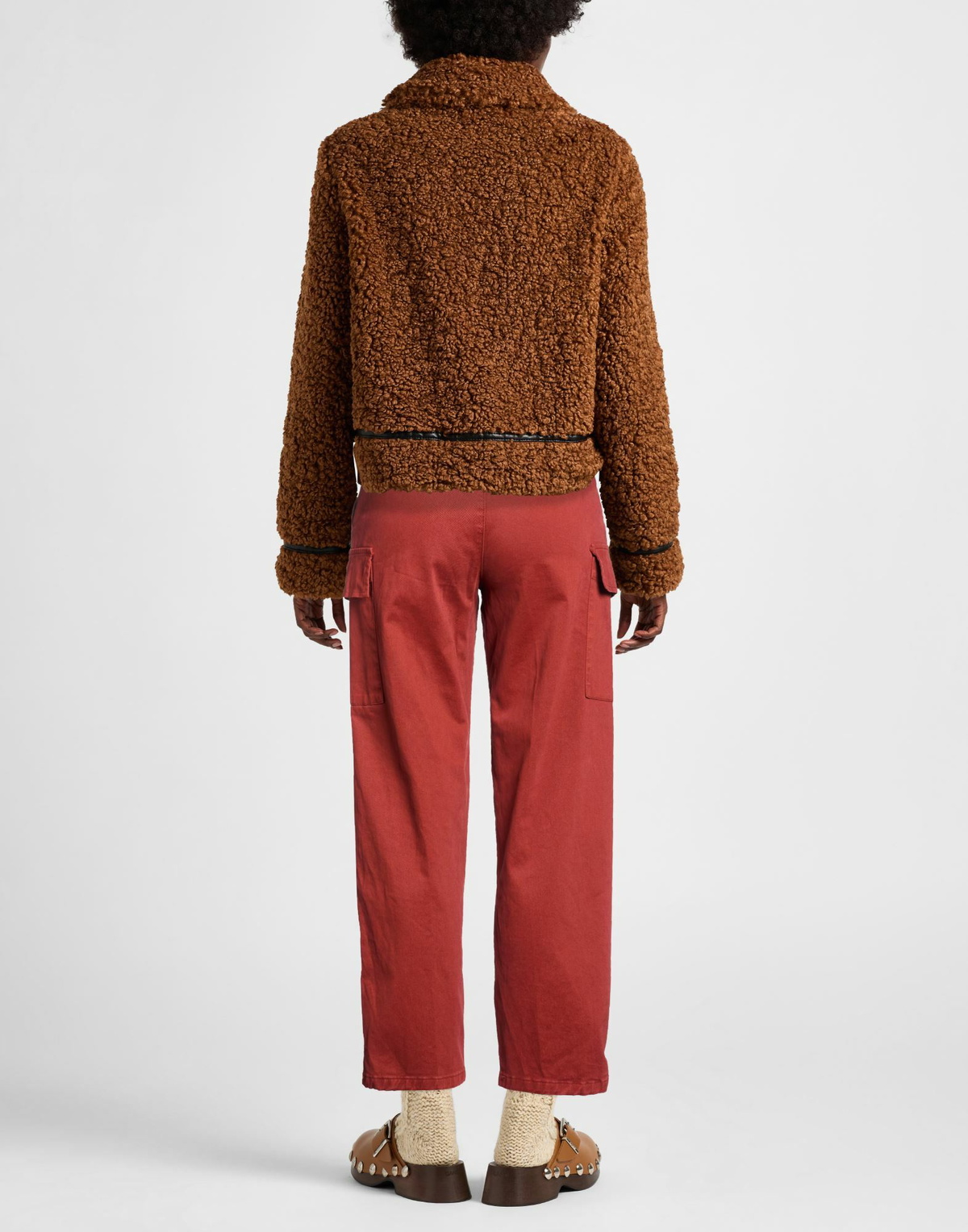 Manila Grace Womens Pants Rust