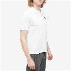 Comme des Garçons Play Men's Polo Shirt in White/Red