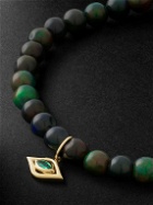 Sydney Evan - Evil Eye Gold, Opal and Emerald Beaded Bracelet