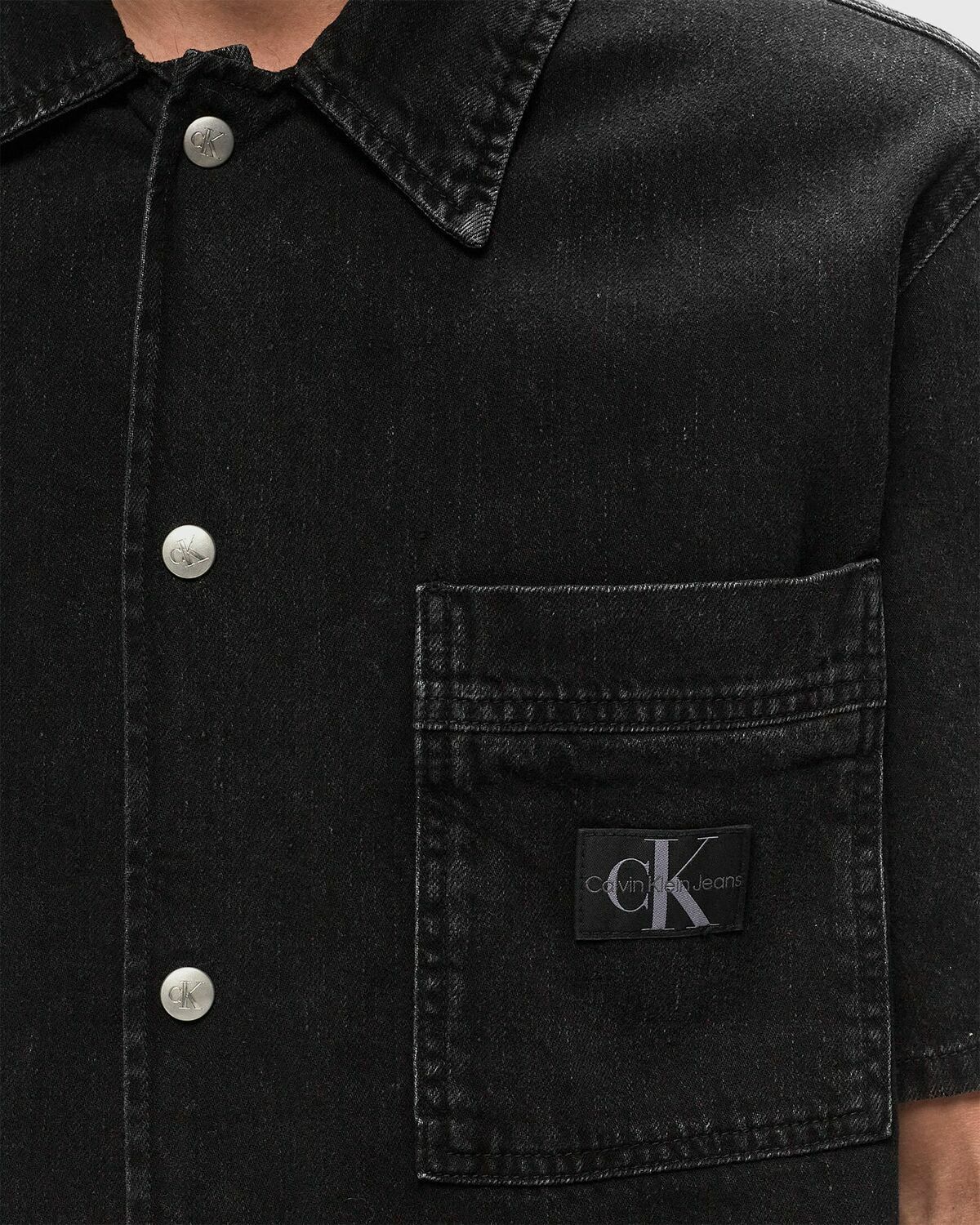 Calvin Klein Jeans Camp Denim Shirt Black Overshirts