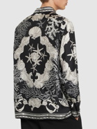 VERSACE Informal Printed Silk Twill Shirt