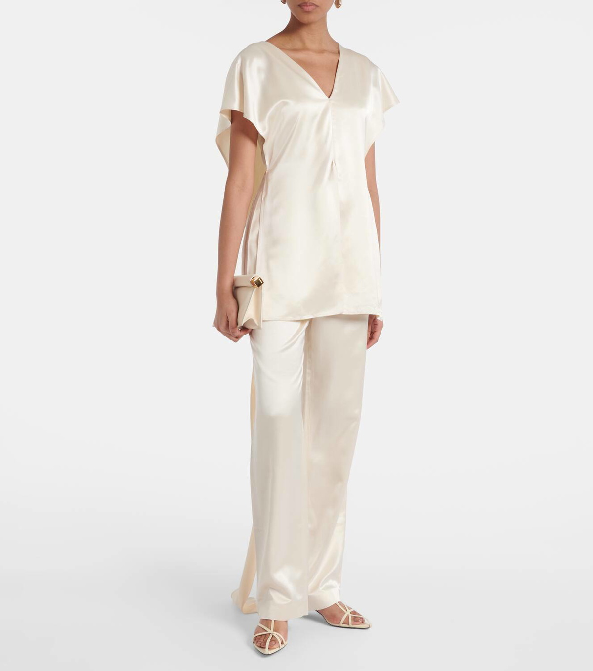 Tove Sara caped satin top