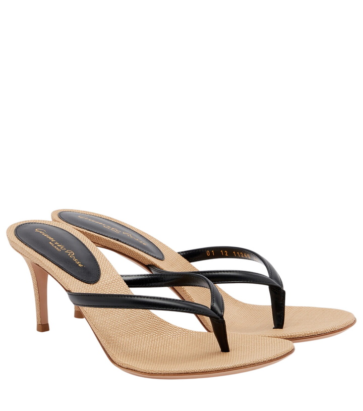 Photo: Gianvito Rossi Calypso leather thong sandals