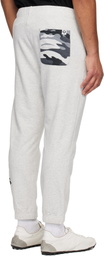 AAPE by A Bathing Ape Gray Logo Patch Sweatpants