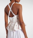 Giambattista Valli Ruffled floral lace gown