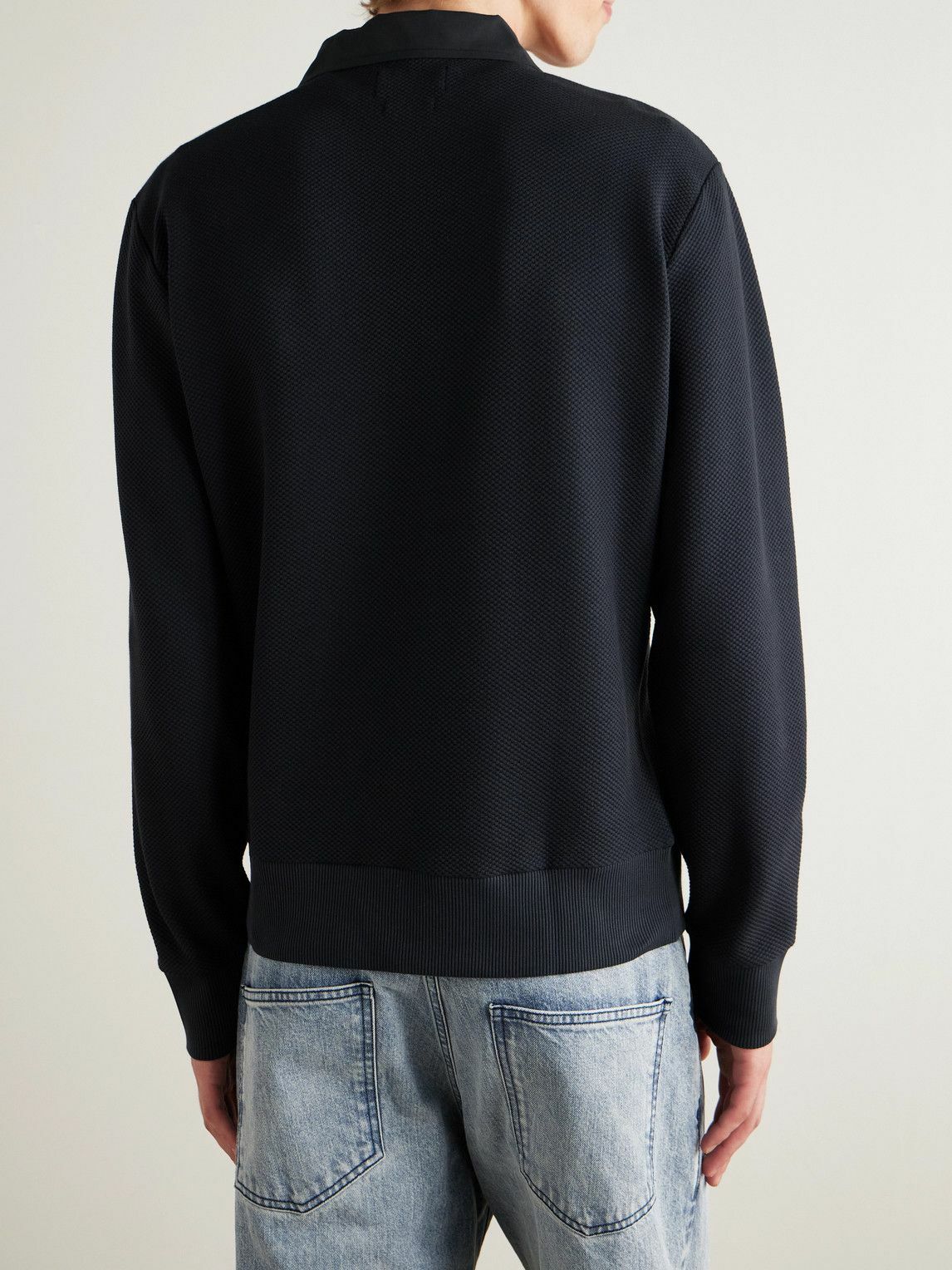 Oliver Spencer - Organic Cotton-Blend Polo Shirt - Blue