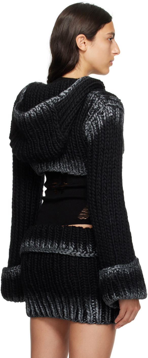 MISBHV Black Waxed Cardigan