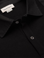 ALEXANDER MCQUEEN - Harness-Detailed Cotton-Piqué Polo Shirt - Black