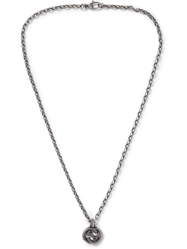Photo: GUCCI - Burnished Sterling Silver Necklace
